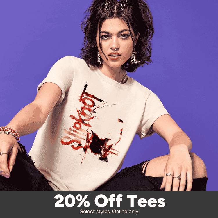 20% OFF Shop Tees