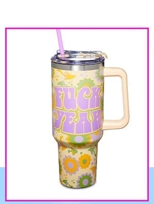 Fuck Yeah Travel Mug with Straw - 40 oz.