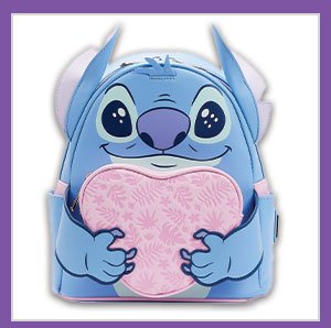 Loungefly Stitch Heart Mini Backpack- Lilo & Stitch
