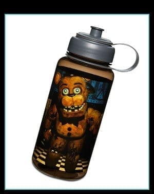 Checkered Floor Freddy Fazbear Water Bottle 30 oz. - Five Nights at Freddy's