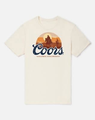 Coors Sunset Cowboy T Shirt