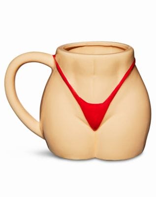 Beige Bikini Butt Molded Coffee Mug - 17 oz.