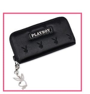 Black Playboy Jacquard Wallet - Playboy