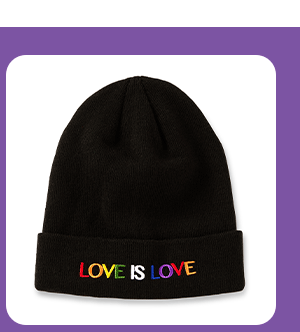 Love is Love Cuff Beanie Hat