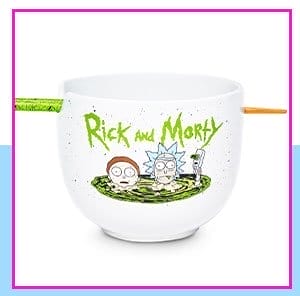 Rick and Morty Bowl with Chopsticks - 20 oz.