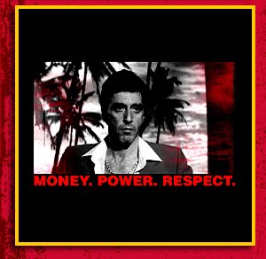 Money Power Respect T Shirt - Scarface