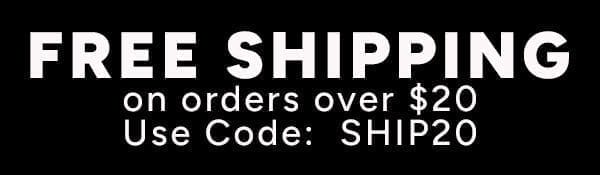 FREE SHIPPING over \\$20