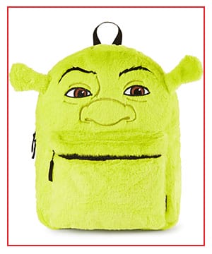 Flip Pak Fuzzy Shrek Reversible Backpack