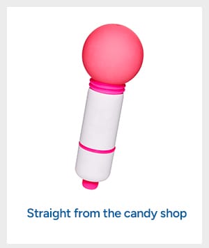 Pink Fun Size Lala Pop Wand Vibrator - 3.3 Inch