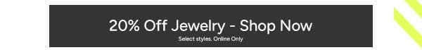 20% Off Jewelry