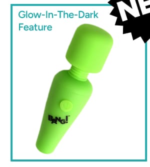 Glow in the Dark Mini Wand Vibrator