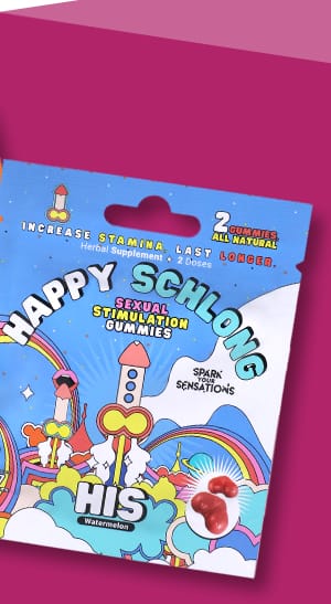 Happy Schlong Sexual Stimulation Gummies – 2 Pack