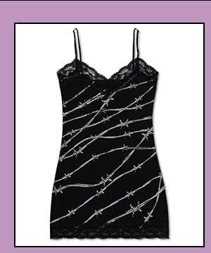 Barbed Wire Cami Mini Dress