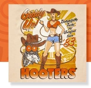 Hooters Giddy Up T Shirt