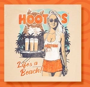 Hooters Life's a Beach T Shirt