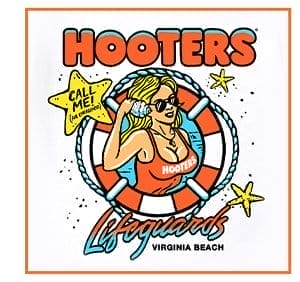 Hooters Lifeguards T Shirt