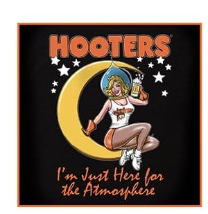 Hooters Moon Here for the Atmosphere T Shirt