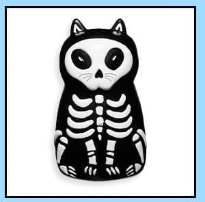 Cat Skeleton LED Light-Up Figure