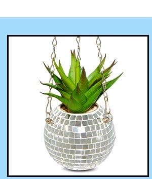 Disco Ball Hanging Planter