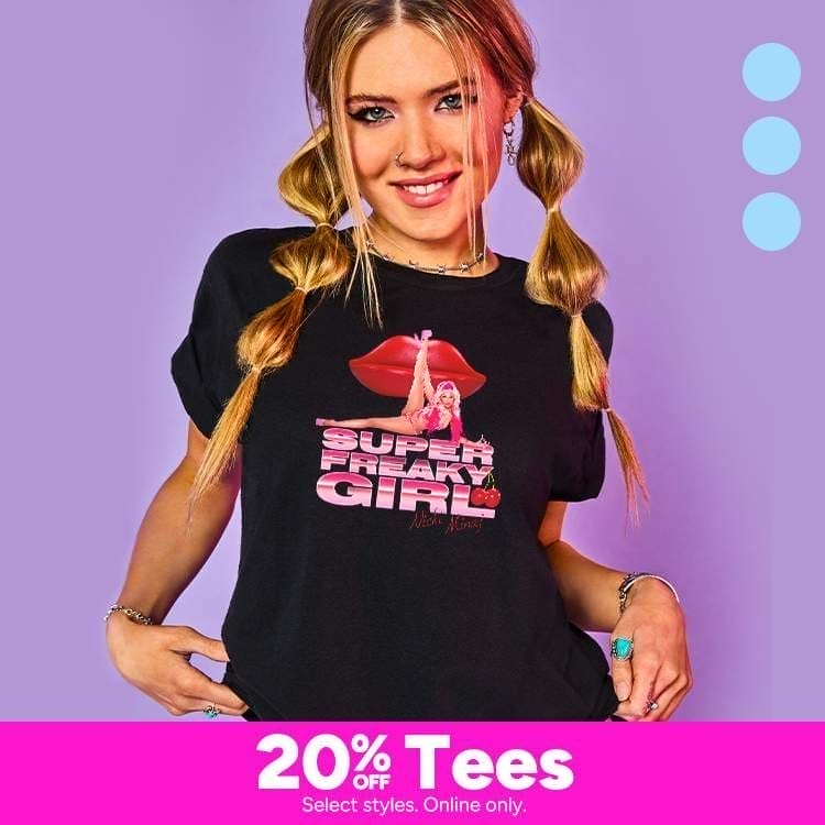 20% OFF Shop Tees