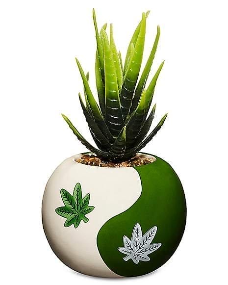 Yin Yang Weed Leaf Planter