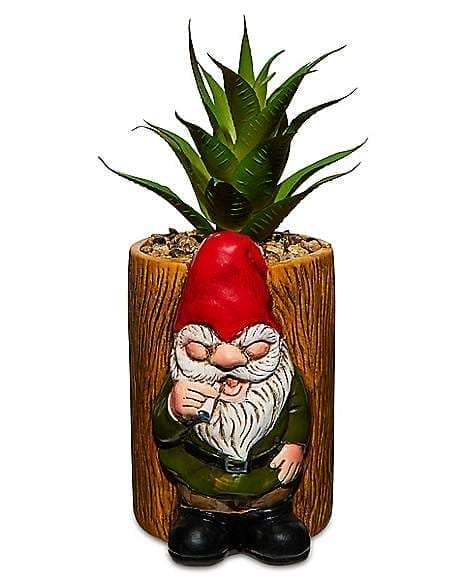 Smoking Gnome Planter