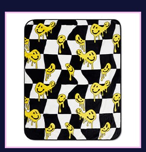 Drippy Smiles Fleece Blanket