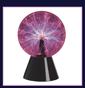 Sound Activated Red Plasma Ball - 8 Inch