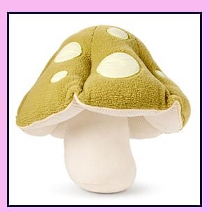 Glow in the Dark Mushroom Pillow