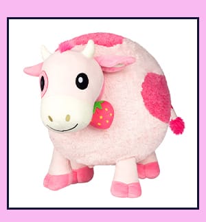 Mini Strawberry Cow Plush Toy – Squishable