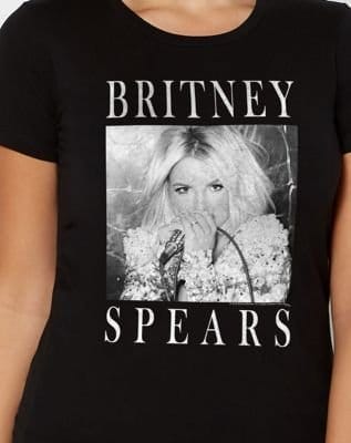 Black Britney Spears T Shirt