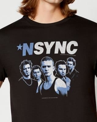 Black NSYNC Group T Shirt