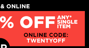 20% off 1 online