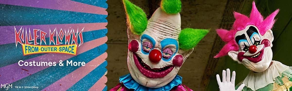 Killer Klowns from Outer Space Costumes, Accessories and Decorations
