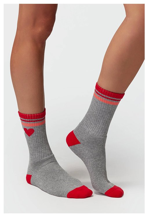 Heart Crew Sock