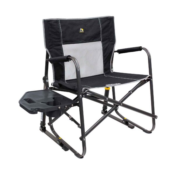 GCI Freestyle Rocker XL with Side Table Rocker Chair - Black