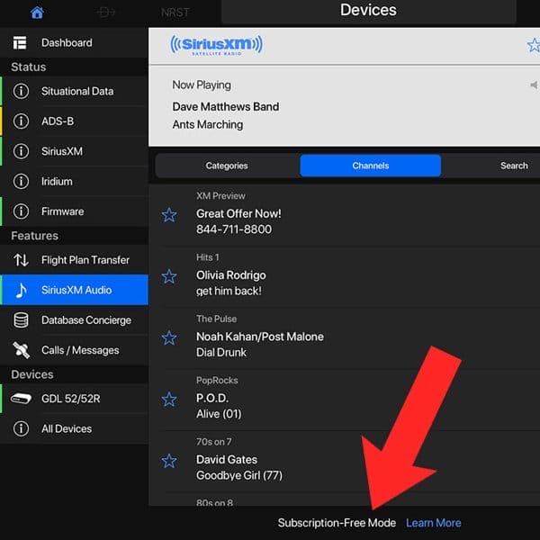 5. How To Listen To SiriusXM Radio In ForeFlight And Garmin Pilot.