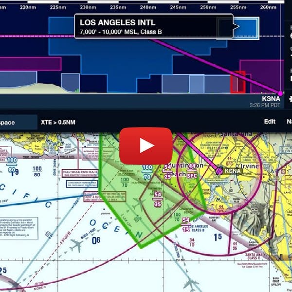 2. How to use ForeFlight to plan a cross-country flight around airspace (video tip).