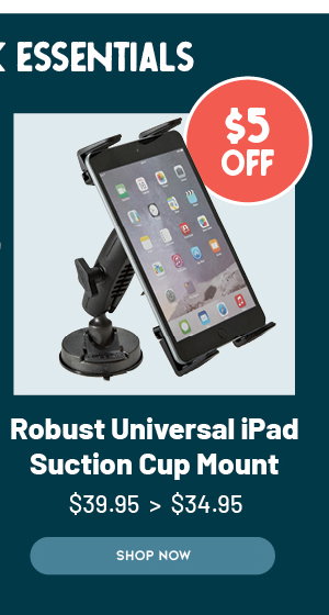 Robust Universal iPad Suction Cup Mount