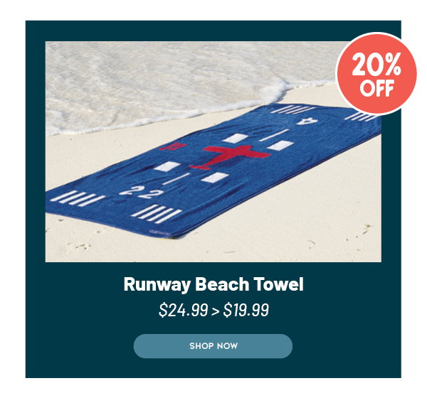 Runway Beach Towel