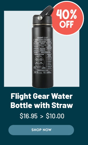 Flight Gear Water Bottle with Straw