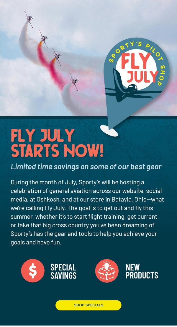 Fly July Specials