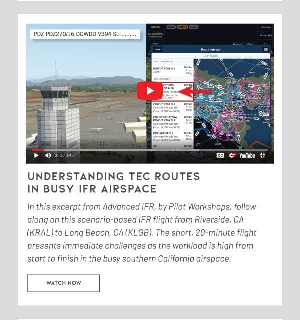 Understanding TEC routes in busy IFR airspace — Advanced IFR, by Pilot Workshops