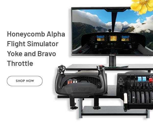 Honeycomb Alpha Flight Simulator Yoke and Bravo Throttle