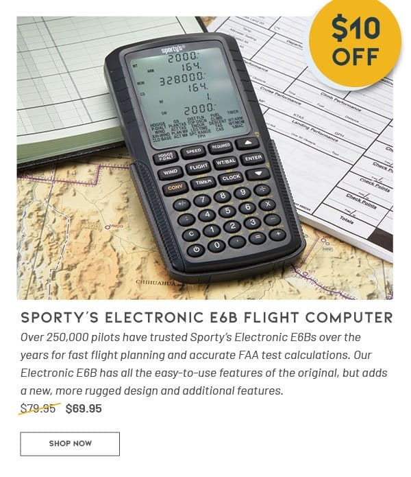Sporty’s Electronic E6B Flight Computer