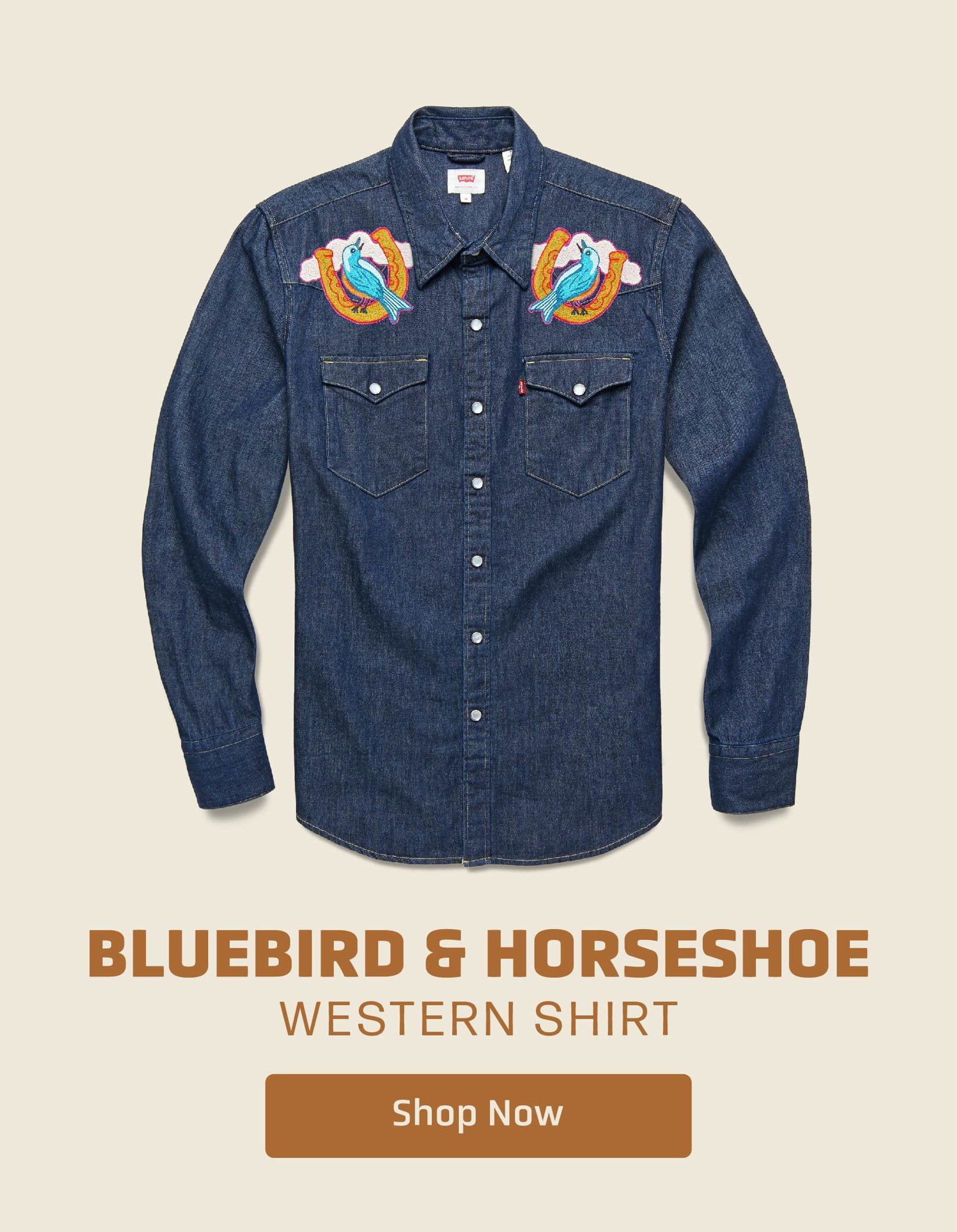 Bluebird & Horseshoe Western Shirt