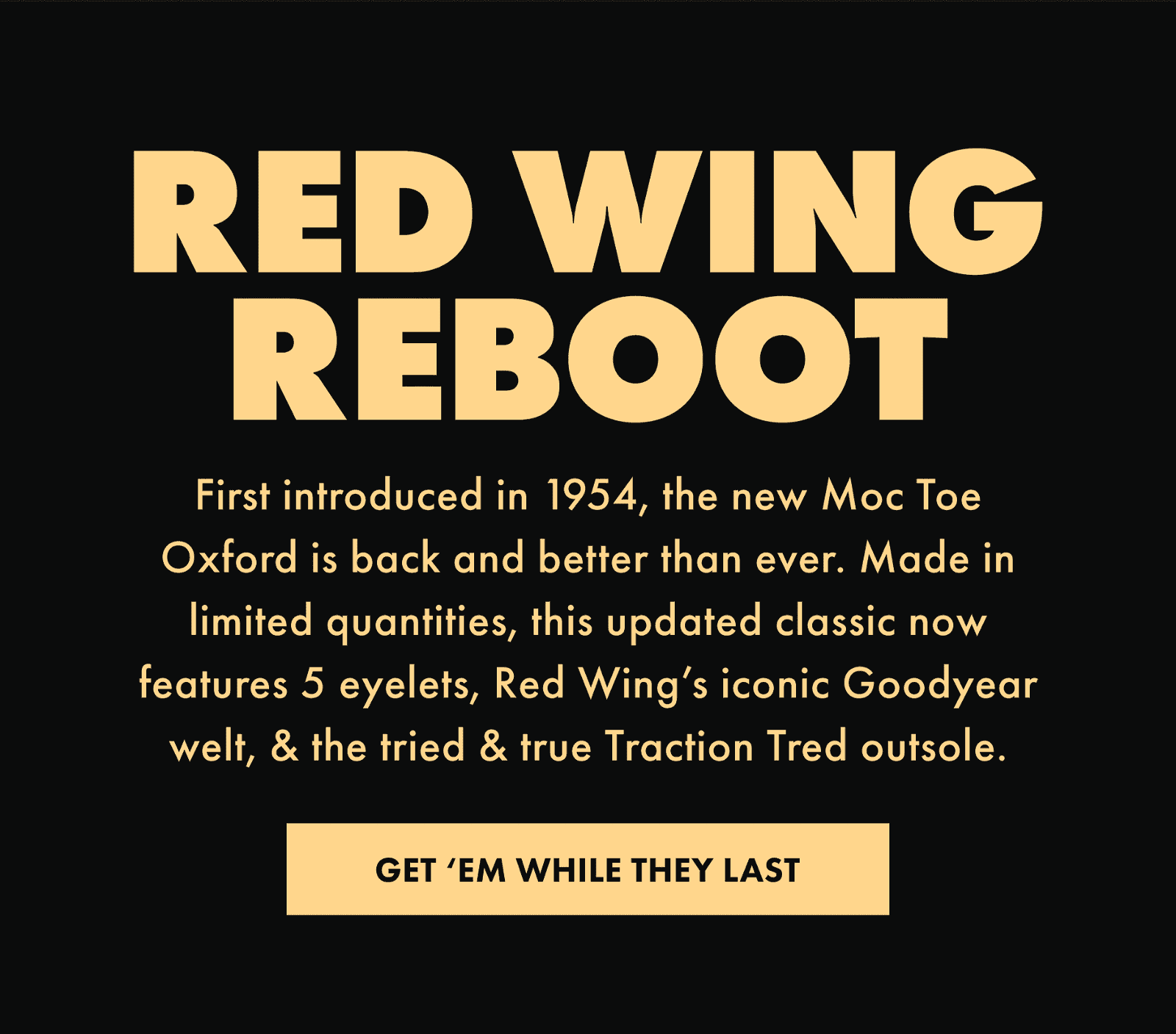 Red Wing Reboot