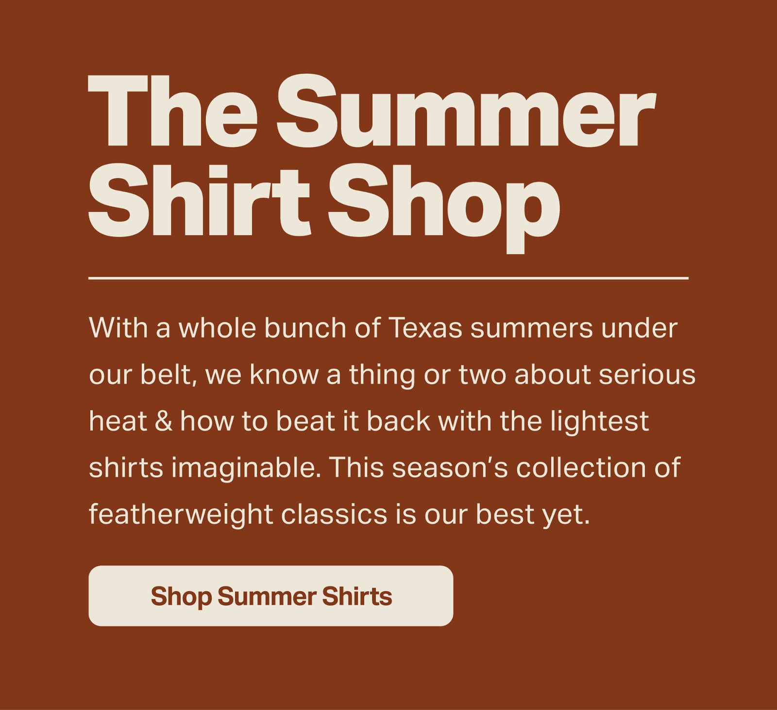 The Summer Shirt Shop
