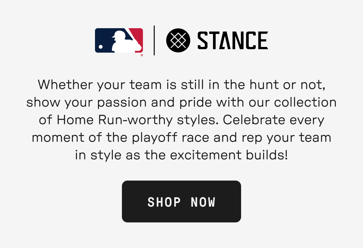 Celebrate every moment of the playoff race and rep your team in style!