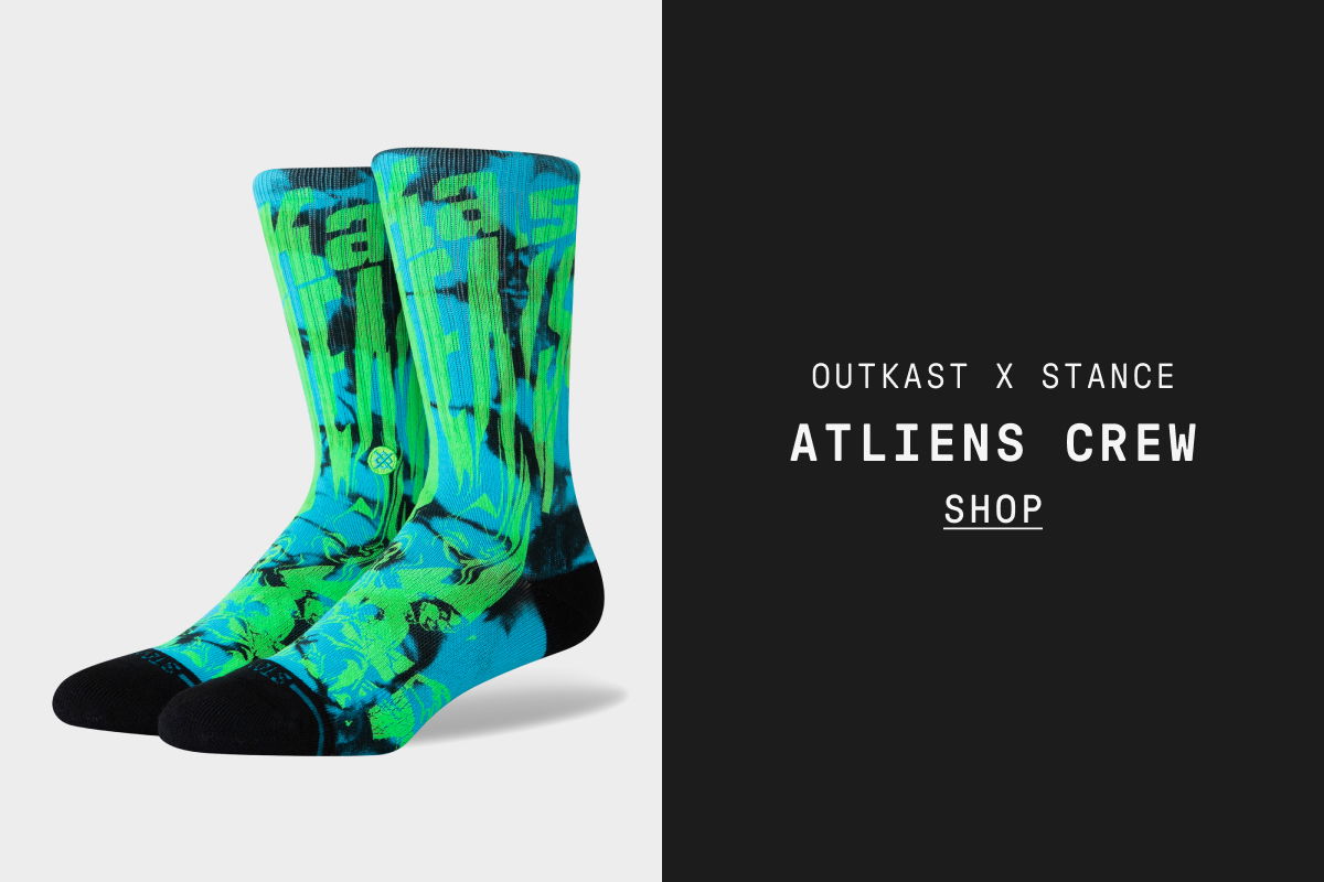 OUTKAST X STANCE ATLIENS CREW SOCKS